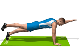 allenamento addominali plank superman fine