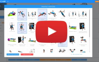 Inserimento multiplo esercizi programma allenamento