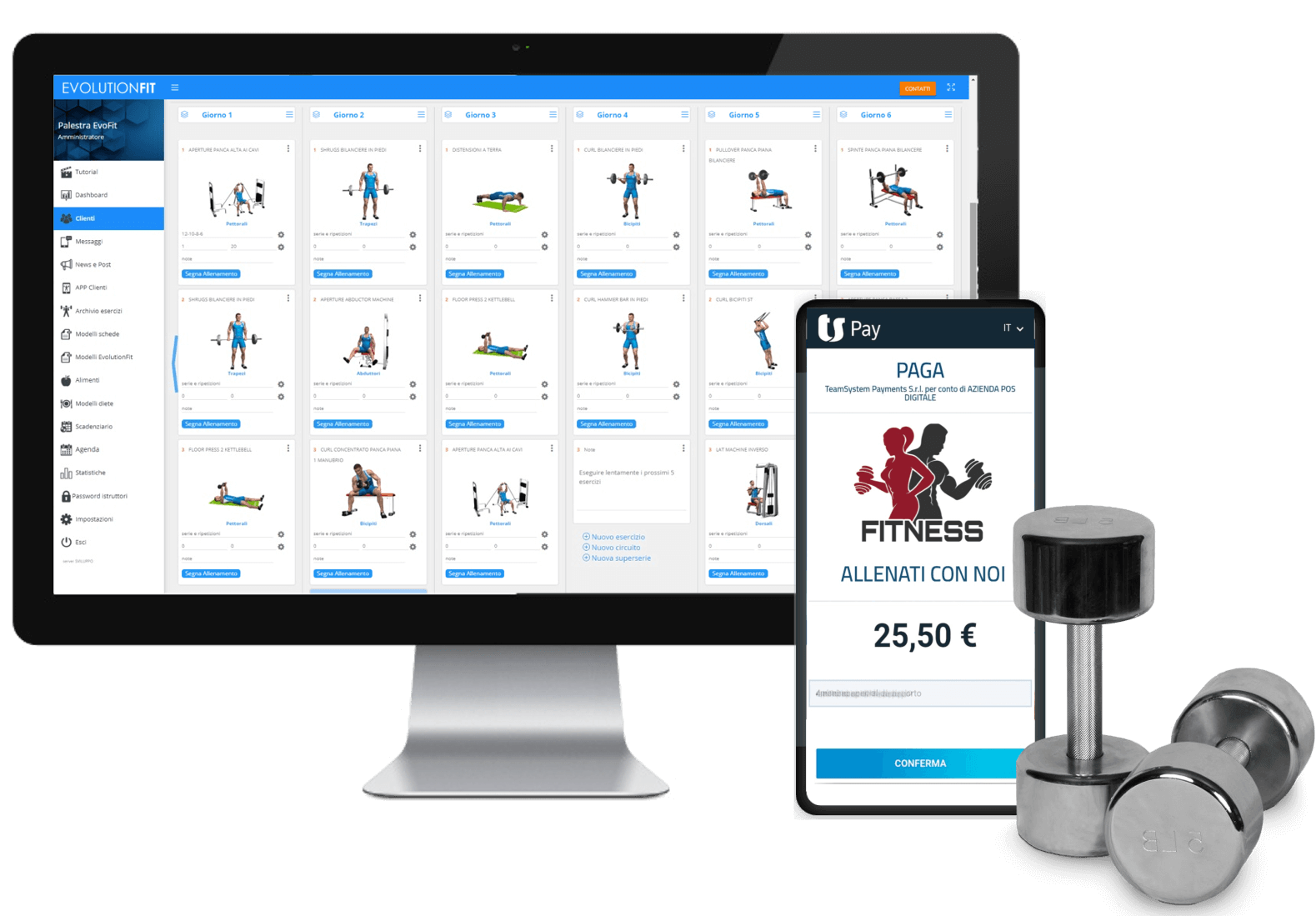 evolutionfit pagamento pos digitale