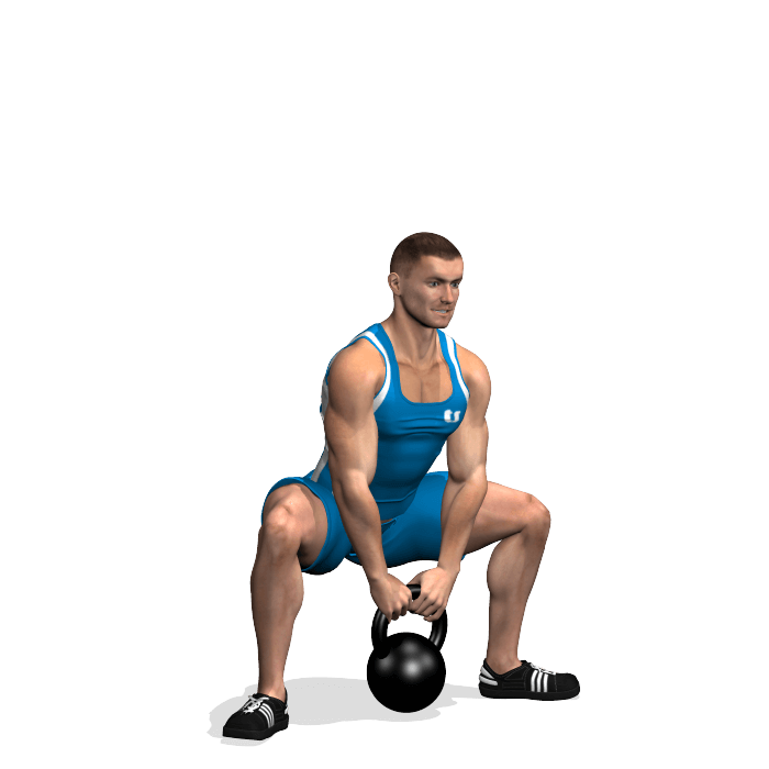 allenamento glutei sumo squat kettlebell fine