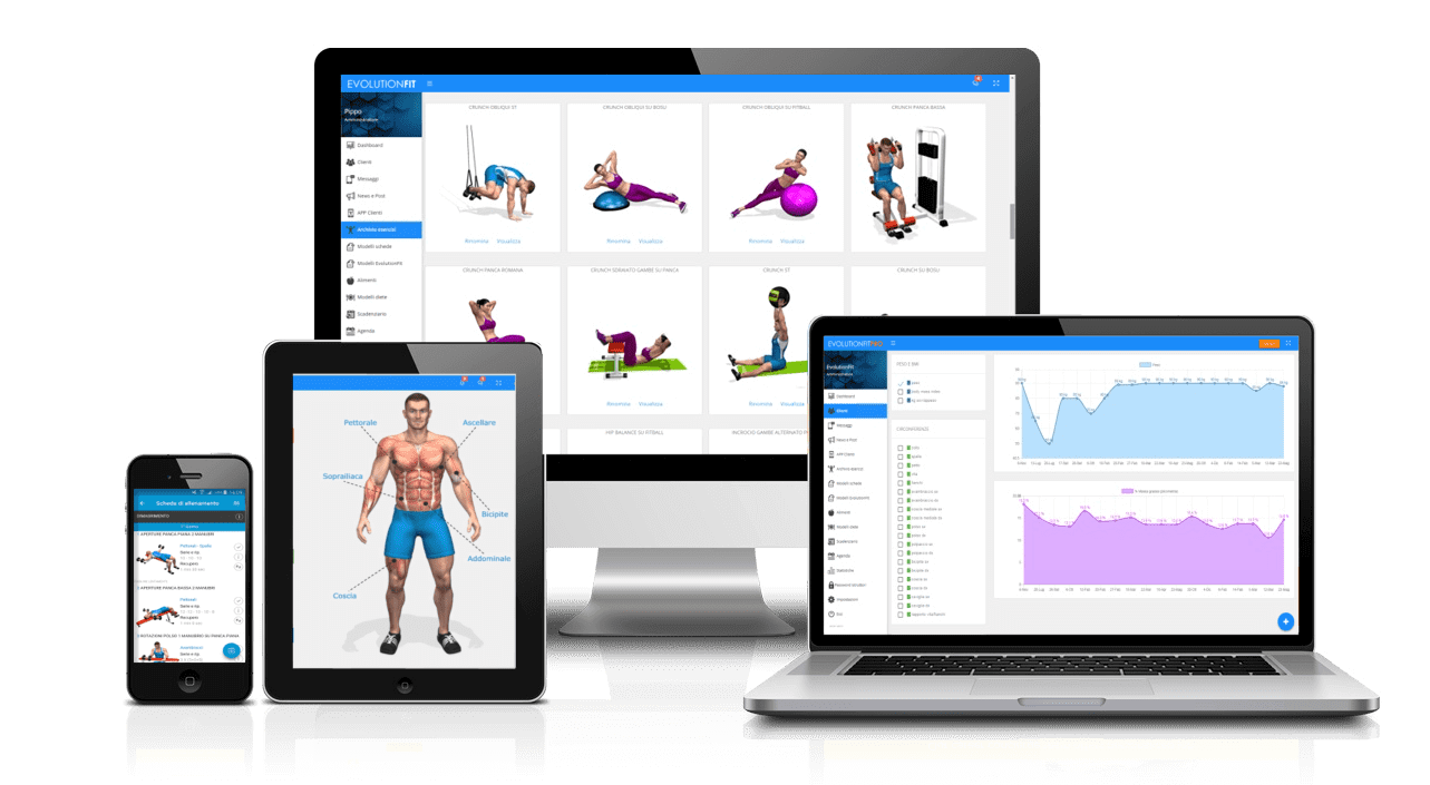 Software personal trainer pc, tablet, smartphone