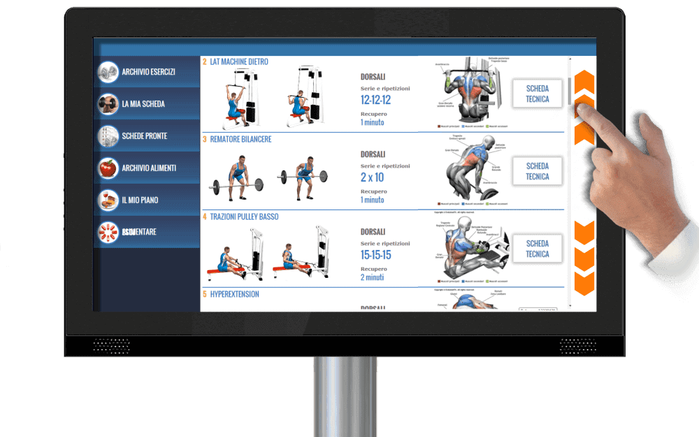 Totem palestra touch-screen